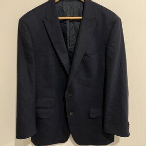 HUGO BOSS Navy Blue Stretch Sport Jacket Blazer sz US 44 R - Large